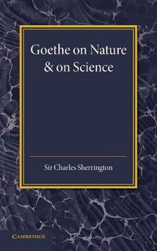 portada Goethe on Nature and on Science 