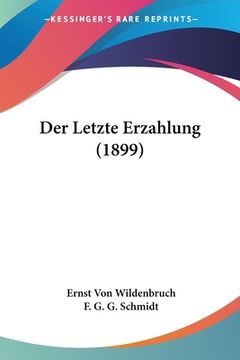 portada Der Letzte Erzahlung (1899) (en Alemán)