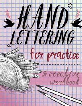 portada Hand Lettering For Practice Sheet, A Creative Workbook: Purple Color Tone Worksheet to Practice Hand Lettering,8.5 x 11 inch,160 Page (en Inglés)