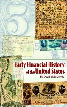 portada early financial history of the united states (en Inglés)