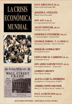 portada La Crisis Economica Mundial/ the Wordwide Economic Crisis