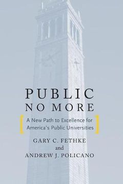 portada Public no More: A new Path to Excellence for America's Public Universities (Stanford Business Books (Paperback)) (en Inglés)