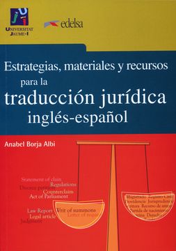 portada Estrategias, Materiales y Recursos Para la Traducción Jurídica Inglés-Español