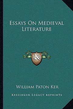 portada essays on medieval literature (en Inglés)