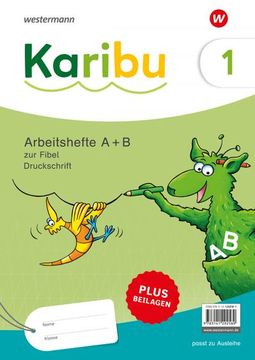portada Karibu. Paket Arbeitshefte 1 (A+B) Druckschrift zur Fibel Ausleihe Plus Beilagen 1b: Ausgabe 2024 (en Alemán)