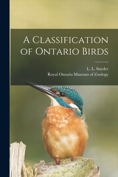 portada A Classification of Ontario Birds (en Inglés)