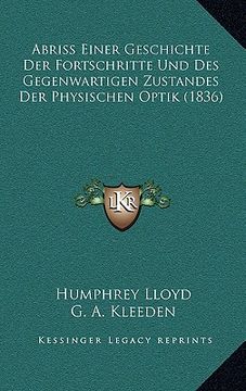 portada Abriss Einer Geschichte Der Fortschritte Und Des Gegenwartigen Zustandes Der Physischen Optik (1836) (in German)