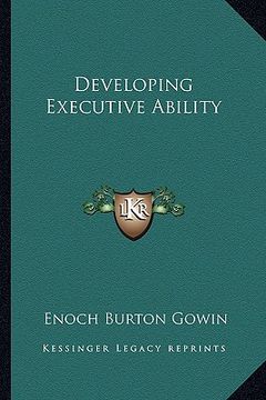 portada developing executive ability (en Inglés)