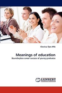 portada meanings of education (en Inglés)