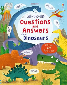 portada Lift-The-Flap Questions and Answers About Dinosaurs (en Inglés)