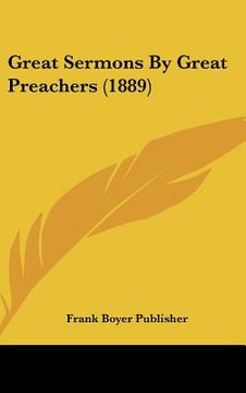 portada great sermons by great preachers (1889) (en Inglés)