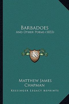 portada barbadoes: and other poems (1833) (en Inglés)