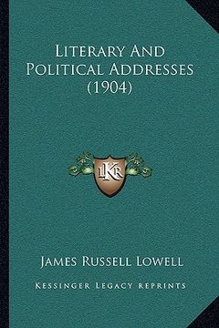 portada literary and political addresses (1904)