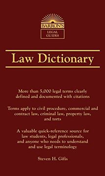 portada Barron's law Dictionary 
