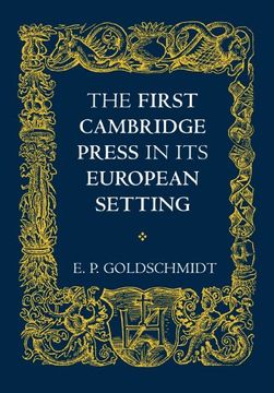 portada The First Cambridge Press in its European Setting (en Inglés)