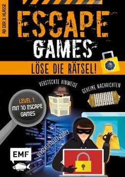 portada Escape Games Level 1 (Orange) - Löse die Rätsel! - 10 Escape Games ab der 3. Klasse (en Alemán)