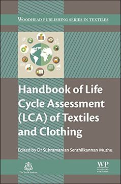 portada Handbook of Life Cycle Assessment (Lca) of Textiles and Clothing (Woodhead Publishing Series in Textiles) (en Inglés)