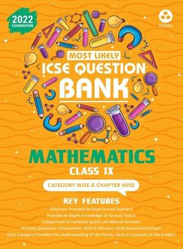 portada Most Likely Question Bank - Mathematics: ICSE Class 9 for 2022 Examination (en Inglés)