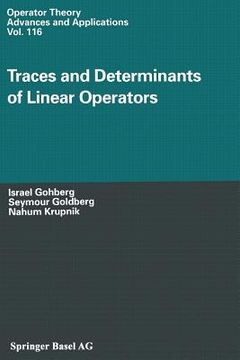 portada Traces and Determinants of Linear Operators (en Inglés)