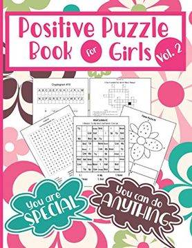 portada Positive Puzzle Book For Girls Vol. 2: Fun Activity Book To Build Confidence, Self-Esteem And A Growth Mindset - For Teens And Tweens (in English)