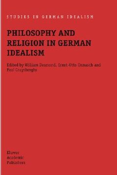 portada philosophy and religion in german idealism (en Inglés)