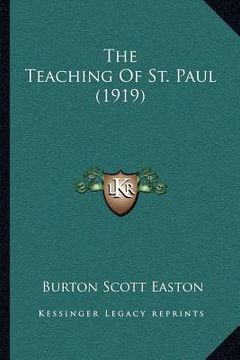 portada the teaching of st. paul (1919) (in English)