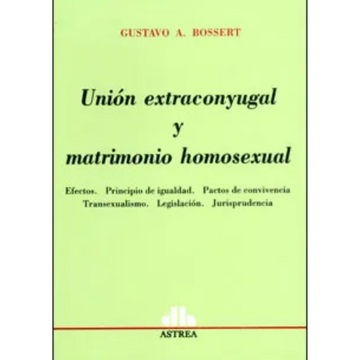 portada unión extraconyugal y matrimonio homosexual