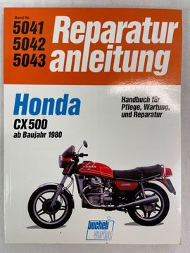 portada Honda cx 500 ab 1980. Reparaturanleitung Nummer 5041, 5042, 5043. (en Alemán)