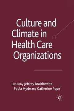 portada Culture and Climate in Health Care Organizations (en Inglés)