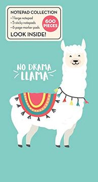 portada Book of Sticky Notes: Notepad Collection - no Drama Llama (en Inglés)