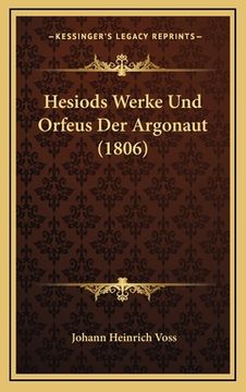 portada Hesiods Werke Und Orfeus Der Argonaut (1806) (in German)