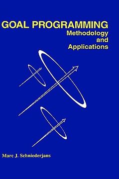 portada goal programming: methodology and applications: methodology and applications (in English)