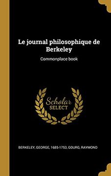 portada Le Journal Philosophique de Berkeley: Commonplace Book (in French)