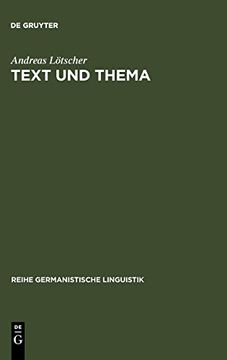 portada Text und Thema (en Alemán)