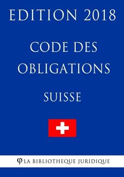 portada Code des obligations suisse - Edition 2018