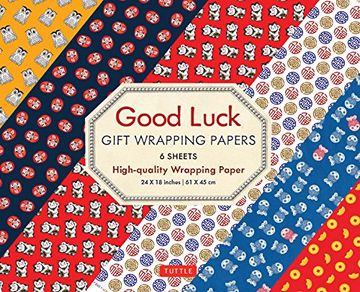 portada Good Luck Gift Wrapping Papers - 6 Sheets: 6 Sheets of High-Quality 24 x 18 Inch Wrapping Paper (in English)