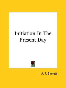 portada initiation in the present day (en Inglés)