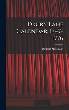 portada Drury Lane Calendar, 1747-1776 (en Inglés)