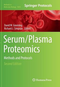 portada Serum/Plasma Proteomics: Methods and Protocols (en Inglés)