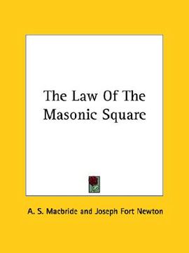portada the law of the masonic square (en Inglés)