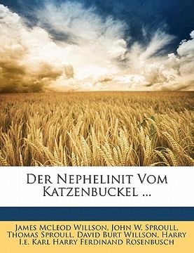 portada Der Nephelinit Vom Katzenbuckel ... (en Alemán)