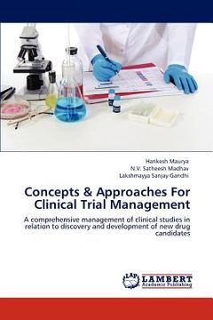 portada concepts & approaches for clinical trial management (en Inglés)