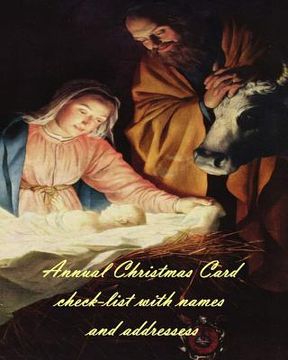 portada Annual Christmas Card check-list with names and addresses (en Inglés)