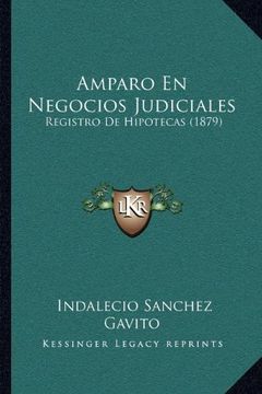 portada Amparo en Negocios Judiciales: Registro de Hipotecas (1879)