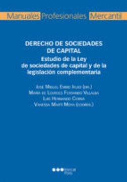 portada DERECHO DE SOCIEDADES DE CAPITAL (En papel)