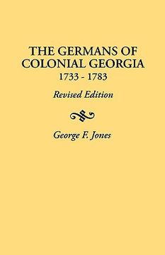 portada the germans of colonial georgia, 1733-1783 (en Inglés)