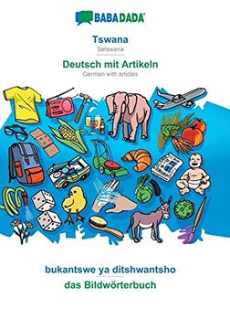 portada Babadada, Tswana - Deutsch mit Artikeln, Bukantswe ya Ditshwantsho - das Bildwörterbuch: Setswana - German With Articles, Visual Dictionary (in Setswana)