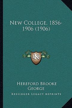portada new college, 1856-1906 (1906) (en Inglés)
