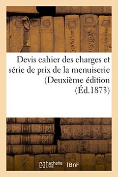 portada Devis cahier des charges et série de prix de la menuiserie Deuxième édition (Généralités)