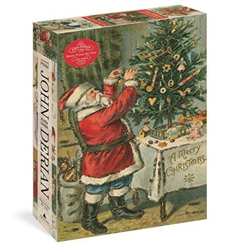 portada John Derian Paper Goods: Santa Trims the Tree 1,000-Piece Puzzle (en Inglés)